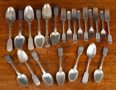 Lot 69 - A Victorian part canteen of cutlery by...