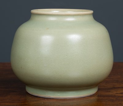 Lot 44 - A green Celadon glazed Buller vase by Agnete...