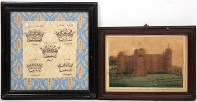Lot 412 - Orlando Balls, Colchester Castle, signed to...