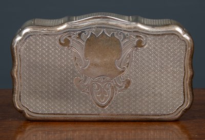 Lot 19 - A 19th century continental white metal box...