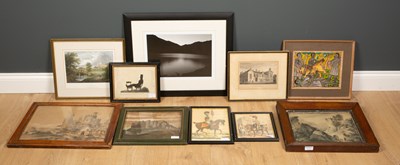 Lot 426 - Two military equestrian prints, from the set...