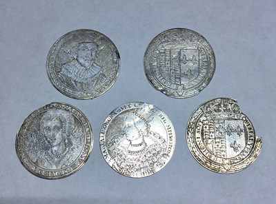 Lot 302 - A Charles I silver counter box, pierced and...